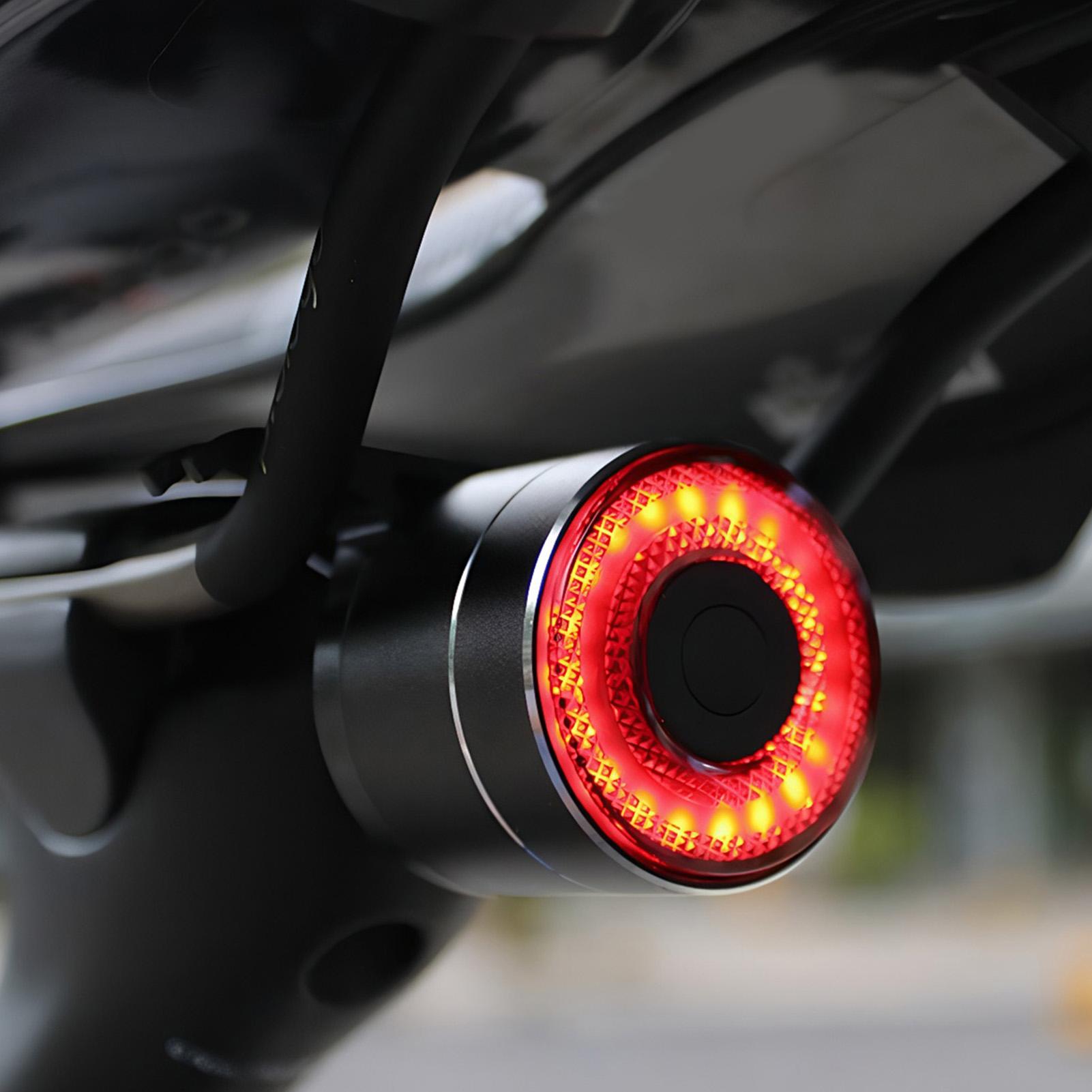 Commuting With Road Bike - الدراجة الخلفية ضوء الدراجة الذكية الذيل