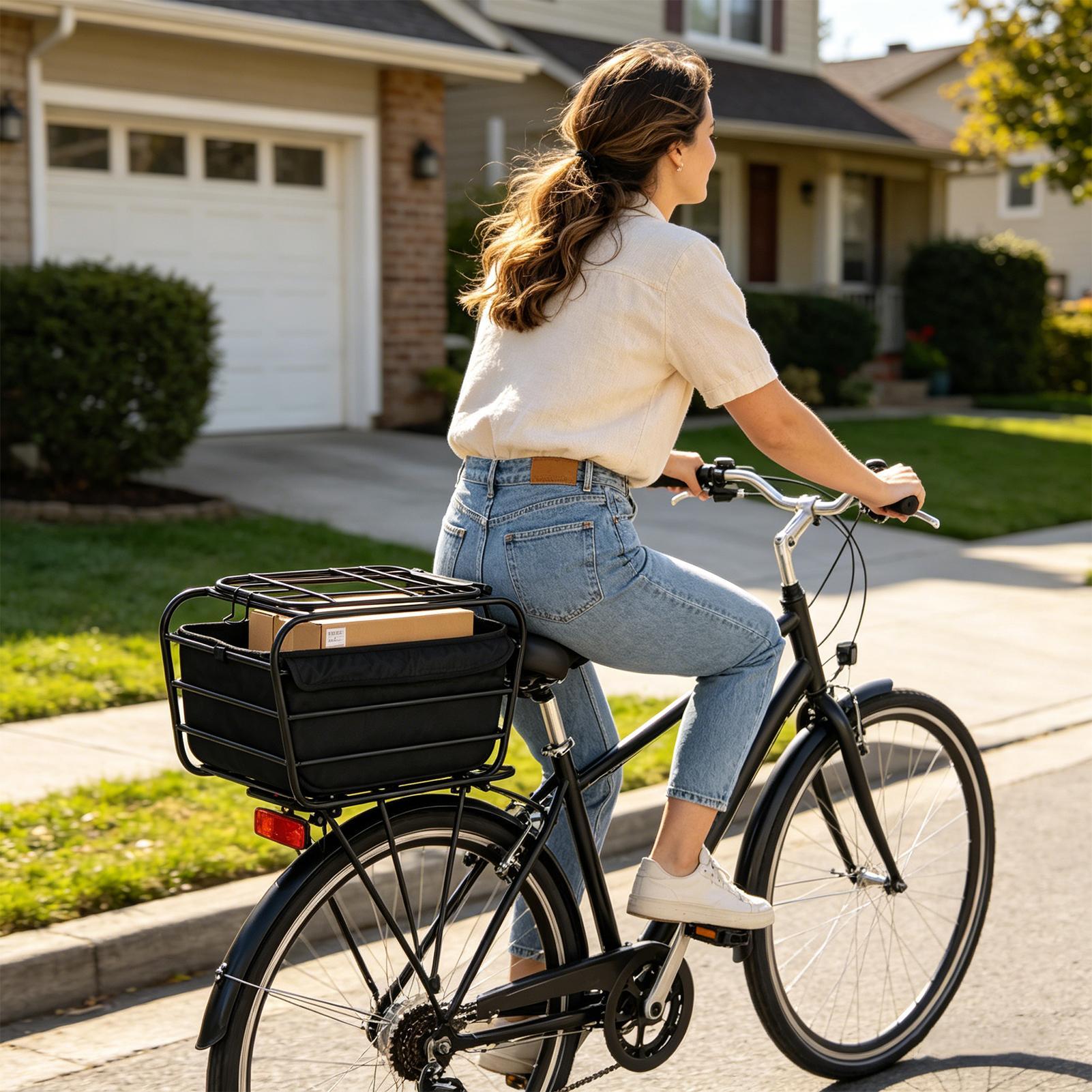 سلة دراجة كبيرة الحجم وعالية ا - مراجعة Commuting With Road Bike وسعره