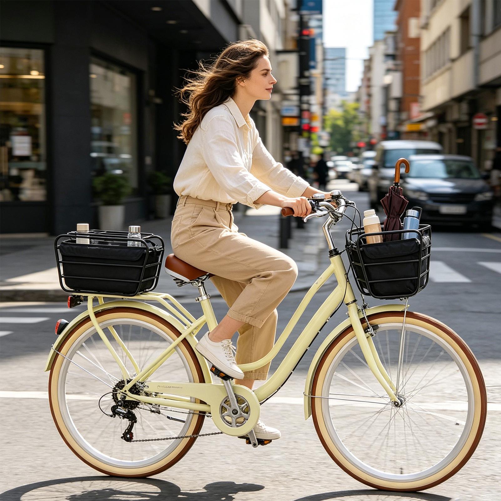 سلة دراجة كبيرة الحجم وعالية ا - مراجعة Commuting With Road Bike وسعره
