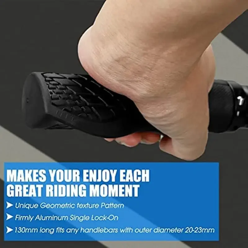 مقابض دراجة من المطاط والسبائك - مراجعة Commuting On Mountain Bike وسعره