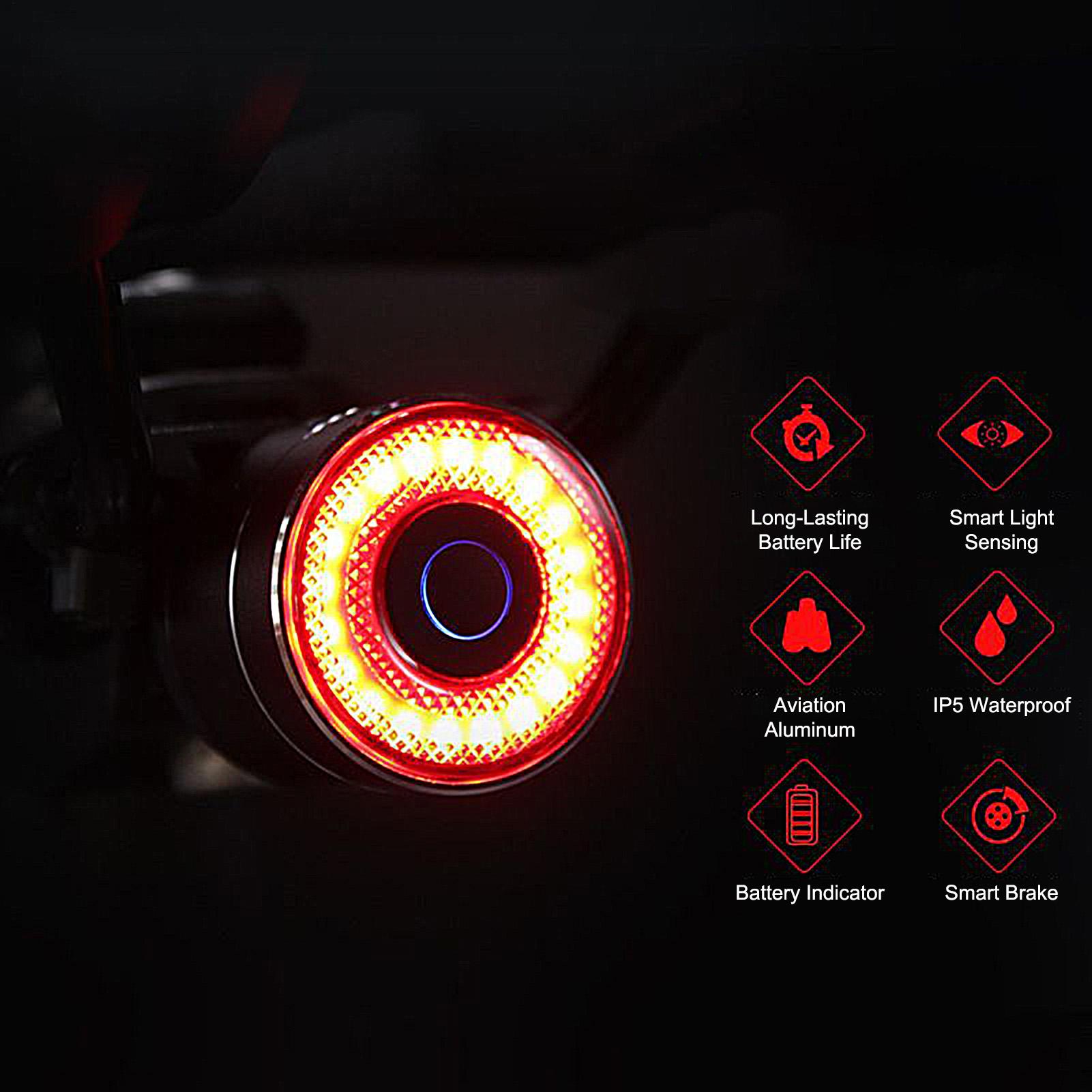 الدراجة الذيل ضوء الذكية LED ا - مراجعة Commuting With Road Bike وسعره