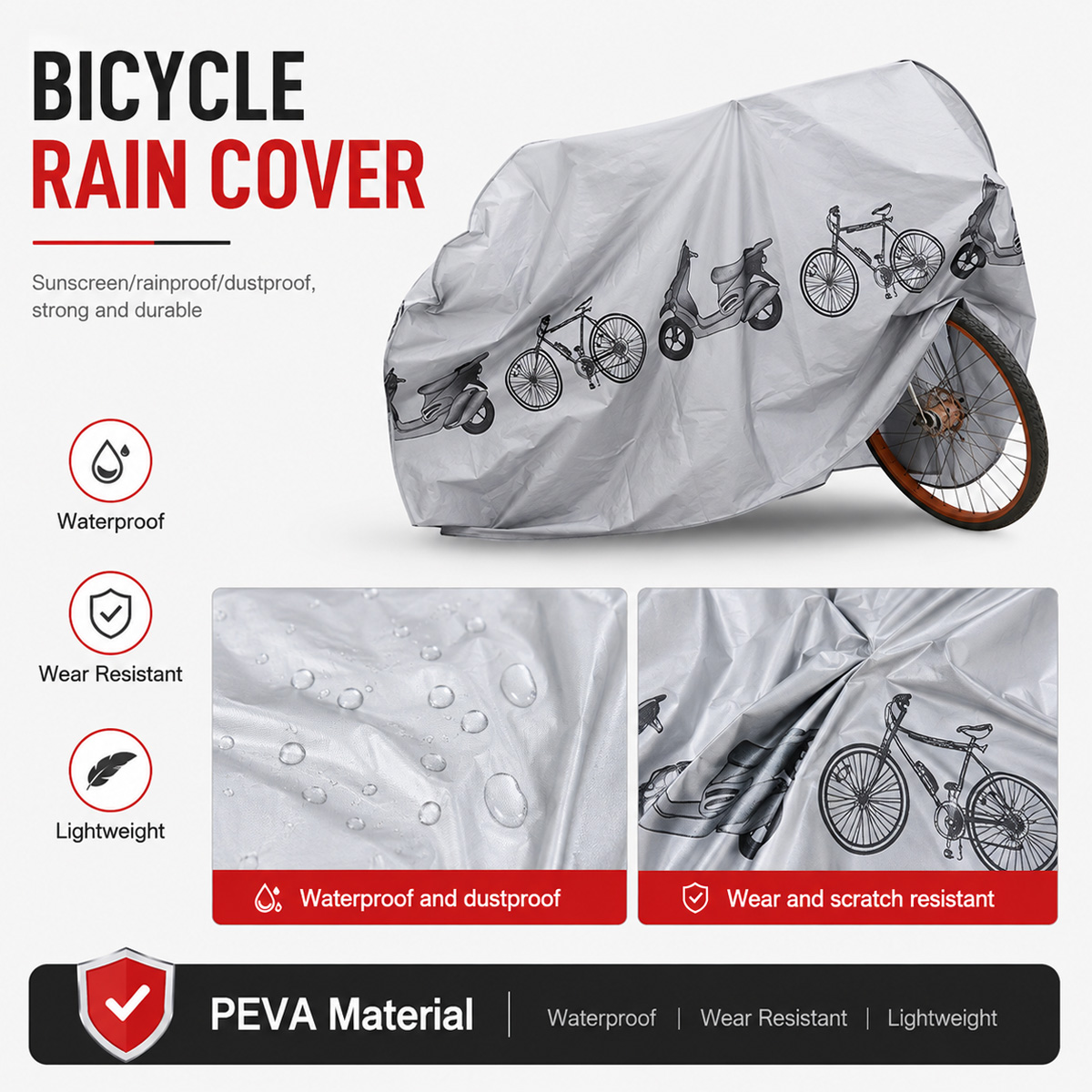غطاء دراجة هوائية عالمي مقاوم  - مراجعة Cycling Commuter Bag وسعره